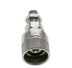 Steel DN 10 Hydraulic Coupling Plug 8 mm L Compression Ring Bulkhead ISO 14541/8434-1 D M28 x 2