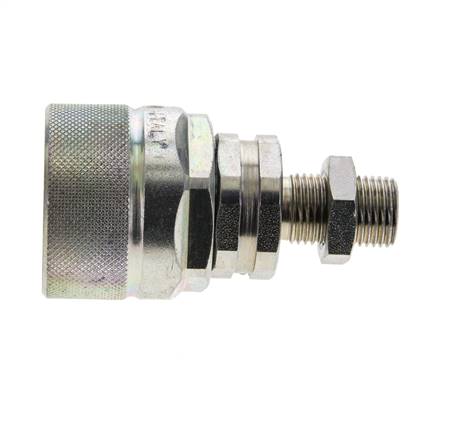 Steel DN 12.5 Hydraulic Coupling Plug 10 mm L Compression Ring Bulkhead ISO 14541/8434-1 D M36 x 2