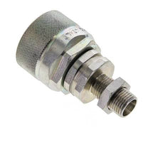 Steel DN 12.5 Hydraulic Coupling Plug 10 mm L Compression Ring Bulkhead ISO 14541/8434-1 D M36 x 2