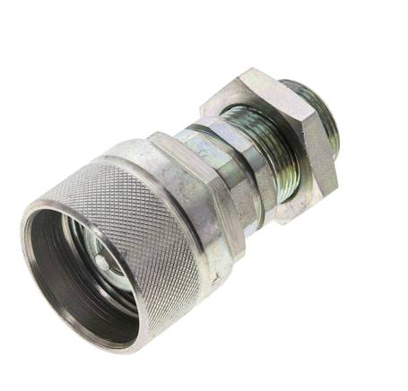 Steel DN 12.5 Hydraulic Coupling Plug 18 mm L Compression Ring Bulkhead ISO 14541/8434-1 D M36 x 2