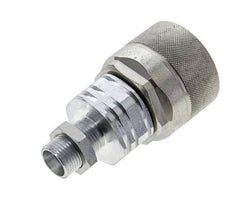 Steel DN 20 Hydraulic Coupling Plug 12 mm L Compression Ring Bulkhead ISO 14541/8434-1 D M42 x 2