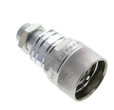 Steel DN 20 Hydraulic Coupling Plug 15 mm L Compression Ring Bulkhead ISO 14541/8434-1 D M42 x 2