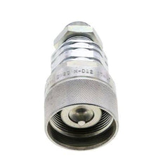 Steel DN 20 Hydraulic Coupling Plug 15 mm L Compression Ring Bulkhead ISO 14541/8434-1 D M42 x 2