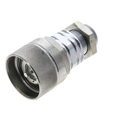 Steel DN 20 Hydraulic Coupling Plug 18 mm L Compression Ring Bulkhead ISO 14541/8434-1 D M42 x 2