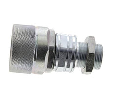 Steel DN 20 Hydraulic Coupling Plug 18 mm L Compression Ring Bulkhead ISO 14541/8434-1 D M42 x 2