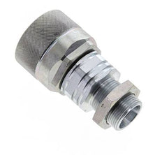 Steel DN 20 Hydraulic Coupling Plug 18 mm L Compression Ring Bulkhead ISO 14541/8434-1 D M42 x 2