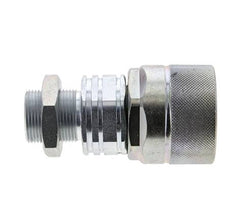 Steel DN 20 Hydraulic Coupling Plug 18 mm L Compression Ring Bulkhead ISO 14541/8434-1 D M42 x 2