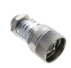 Steel DN 20 Hydraulic Coupling Plug 18 mm L Compression Ring Bulkhead ISO 14541/8434-1 D M42 x 2