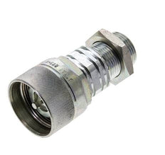 Steel DN 20 Hydraulic Coupling Plug 22 mm L Compression Ring Bulkhead ISO 14541/8434-1 D M42 x 2