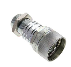 Steel DN 20 Hydraulic Coupling Plug 22 mm L Compression Ring Bulkhead ISO 14541/8434-1 D M42 x 2