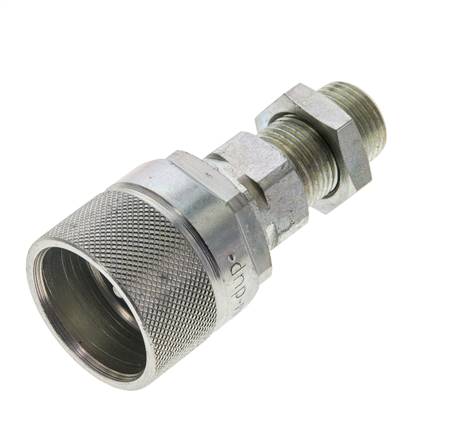Steel DN 10 Hydraulic Coupling Plug 10 mm S Compression Ring Bulkhead ISO 14541/8434-1 D M28 x 2
