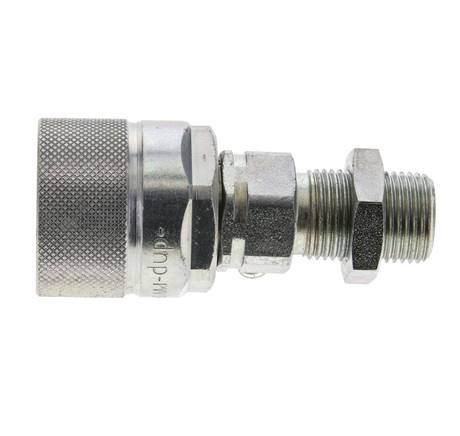 Steel DN 10 Hydraulic Coupling Plug 10 mm S Compression Ring Bulkhead ISO 14541/8434-1 D M28 x 2