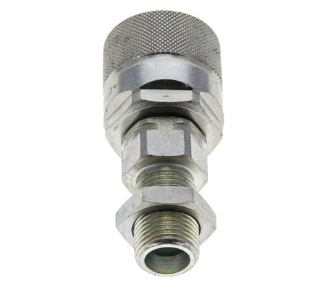 Steel DN 10 Hydraulic Coupling Plug 10 mm S Compression Ring Bulkhead ISO 14541/8434-1 D M28 x 2