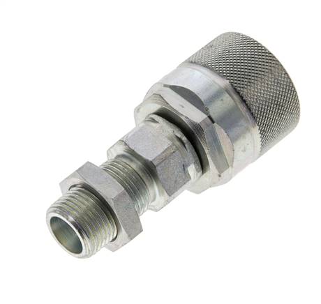 Steel DN 10 Hydraulic Coupling Plug 10 mm S Compression Ring Bulkhead ISO 14541/8434-1 D M28 x 2