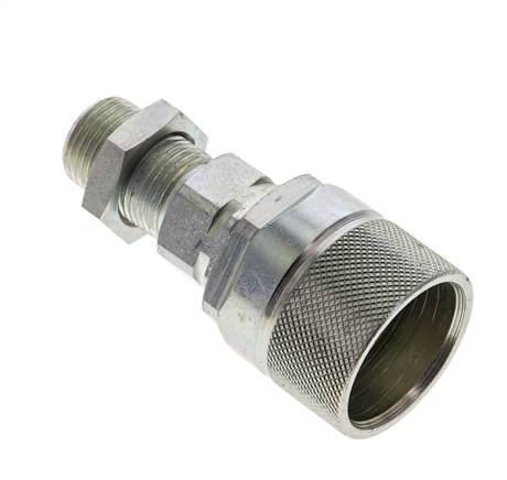 Steel DN 10 Hydraulic Coupling Plug 10 mm S Compression Ring Bulkhead ISO 14541/8434-1 D M28 x 2
