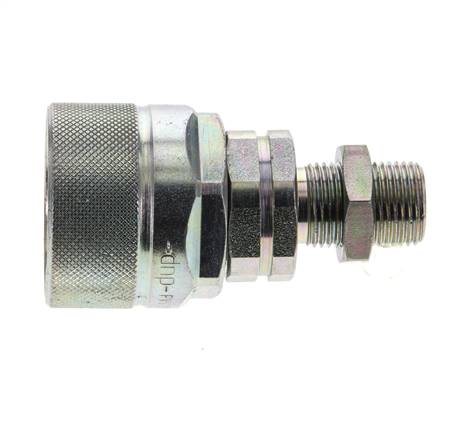 Steel DN 12.5 Hydraulic Coupling Plug 10 mm S Compression Ring Bulkhead ISO 14541/8434-1 D M36 x 2