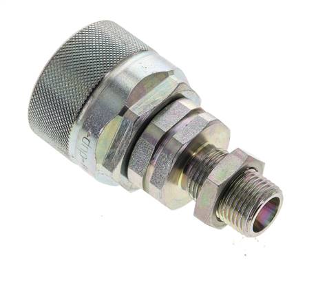 Steel DN 12.5 Hydraulic Coupling Plug 10 mm S Compression Ring Bulkhead ISO 14541/8434-1 D M36 x 2