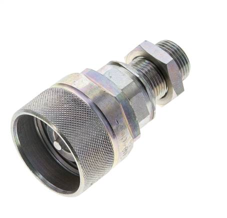 Steel DN 12.5 Hydraulic Coupling Plug 12 mm S Compression Ring Bulkhead ISO 14541/8434-1 D M36 x 2