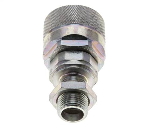 Steel DN 12.5 Hydraulic Coupling Plug 12 mm S Compression Ring Bulkhead ISO 14541/8434-1 D M36 x 2