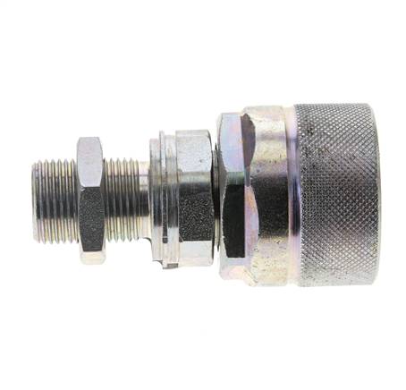 Steel DN 12.5 Hydraulic Coupling Plug 12 mm S Compression Ring Bulkhead ISO 14541/8434-1 D M36 x 2