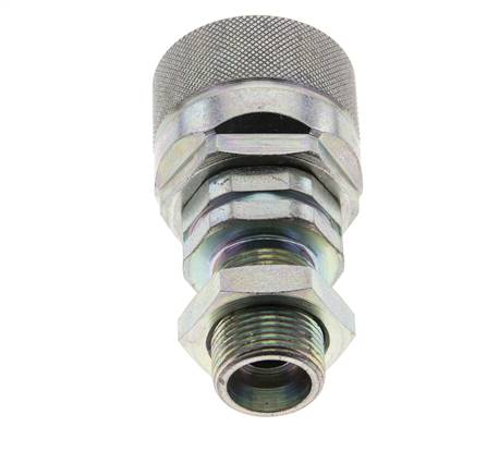 Steel DN 12.5 Hydraulic Coupling Plug 14 mm S Compression Ring Bulkhead ISO 14541/8434-1 D M36 x 2