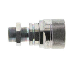 Steel DN 12.5 Hydraulic Coupling Plug 14 mm S Compression Ring Bulkhead ISO 14541/8434-1 D M36 x 2