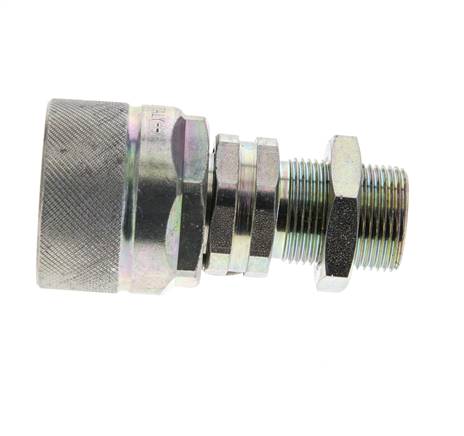 Steel DN 12.5 Hydraulic Coupling Plug 16 mm S Compression Ring Bulkhead ISO 14541/8434-1 D M36 x 2