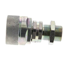 Steel DN 12.5 Hydraulic Coupling Plug 16 mm S Compression Ring Bulkhead ISO 14541/8434-1 D M36 x 2