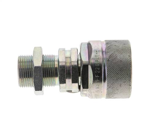 Steel DN 12.5 Hydraulic Coupling Plug 16 mm S Compression Ring Bulkhead ISO 14541/8434-1 D M36 x 2