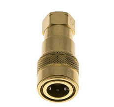 Brass DN 5 Hydraulic Coupling Socket 1/8 inch Female NPT Threads ISO 7241-1 B D 10.9mm