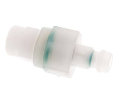 PVDF DN 5 Coupling Plug 4x6 mm Union Nut Double Shut-Off