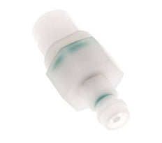 PVDF DN 5 Coupling Plug 4x6 mm Union Nut Double Shut-Off