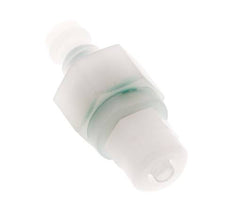 PVDF DN 5 Coupling Plug 4x6 mm Union Nut Double Shut-Off