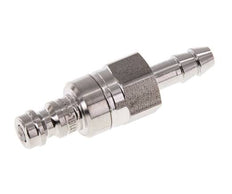 Stainless Steel 316L DN 5 Air Coupling Plug 6 mm Hose Pillar Double Shut-Off