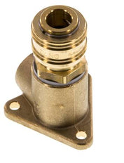 Brass DN 7.2 (Euro) Air Coupling Socket G 1/2 inch Female Wall-Mount