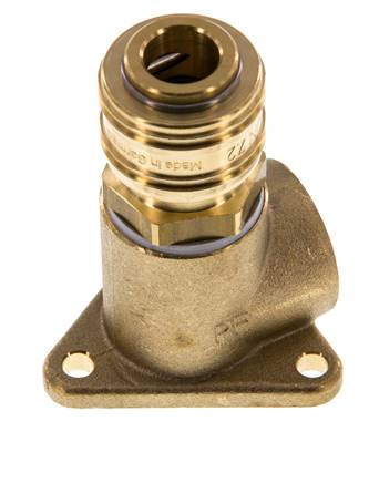 Brass DN 7.2 (Euro) Air Coupling Socket G 1/2 inch Female Wall-Mount