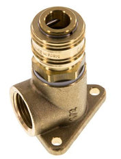 Brass DN 7.2 (Euro) Air Coupling Socket G 1/2 inch Female Wall-Mount