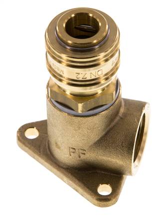Brass DN 7.2 (Euro) Air Coupling Socket G 1/2 inch Female Wall-Mount