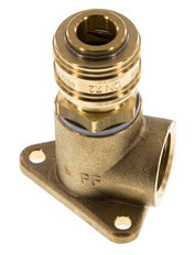 Brass DN 7.2 (Euro) Air Coupling Socket G 1/2 inch Female Wall-Mount