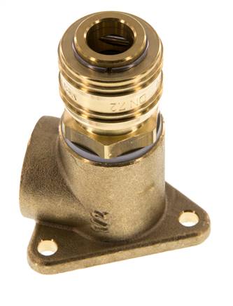 Brass DN 7.2 (Euro) Air Coupling Socket G 1/2 inch Female Wall-Mount
