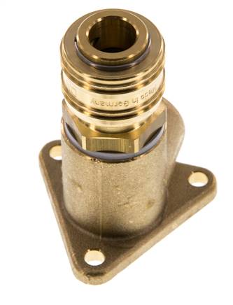 Brass DN 7.2 (Euro) Air Coupling Socket G 1/2 inch Female Wall-Mount