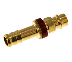 Brass DN 7.2 (Euro) Red-Coded Air Coupling Plug 9 mm Hose Pillar