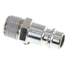 Hardened steel DN 7.2 (Euro) Air Coupling Plug R 1/4 inch Male [2 Pieces]