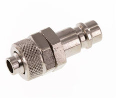 Nickel-plated Brass DN 7.2 (Euro) Air Coupling Plug 8x10 mm Union Nut [2 Pieces]