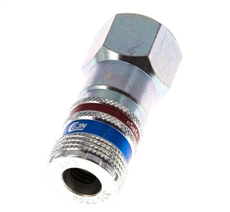 Steel/brass DN 7.6 (7.2 Euro) Safety Air Coupling Socket G 1/2 inch Female