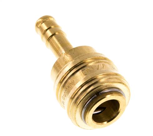 Brass DN 7.2 (Euro) Air Coupling Socket 8 mm Hose Pillar