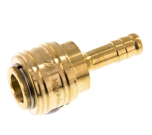 Brass DN 7.2 (Euro) Air Coupling Socket 8 mm Hose Pillar