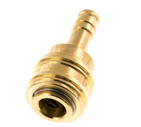 Brass DN 7.2 (Euro) Air Coupling Socket 9 mm Hose Pillar