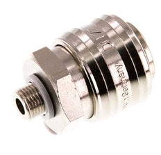 Nickel-plated Brass DN 7.2 (Euro) Air Coupling Socket G 1/8 inch Male