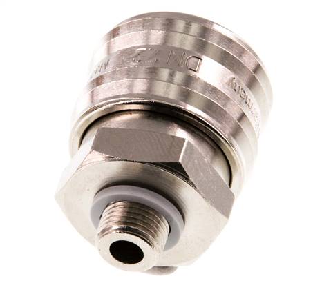 Nickel-plated Brass DN 7.2 (Euro) Air Coupling Socket G 1/8 inch Male